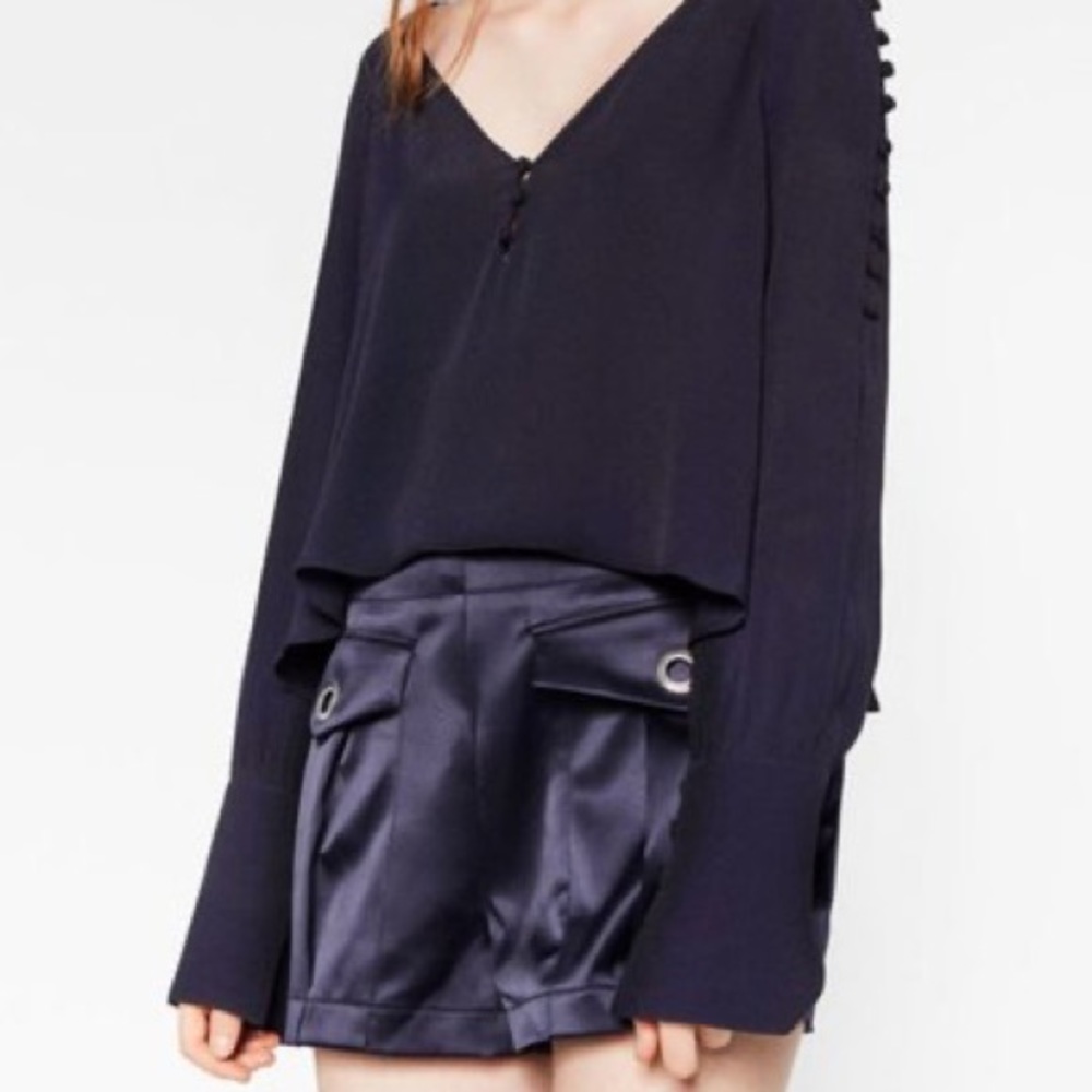 NWT Zara Long Sleeve Blouse